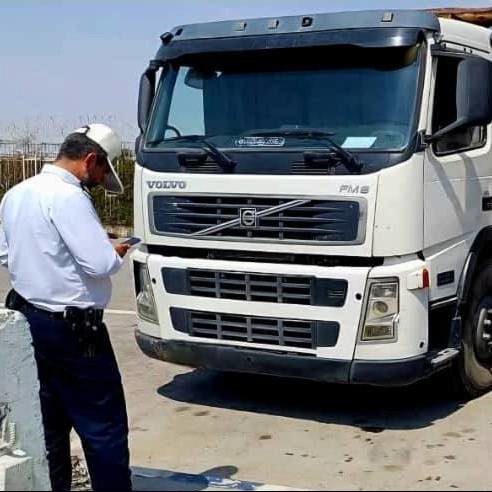 توقیف یک کامیون با راننده ۱۵ ساله