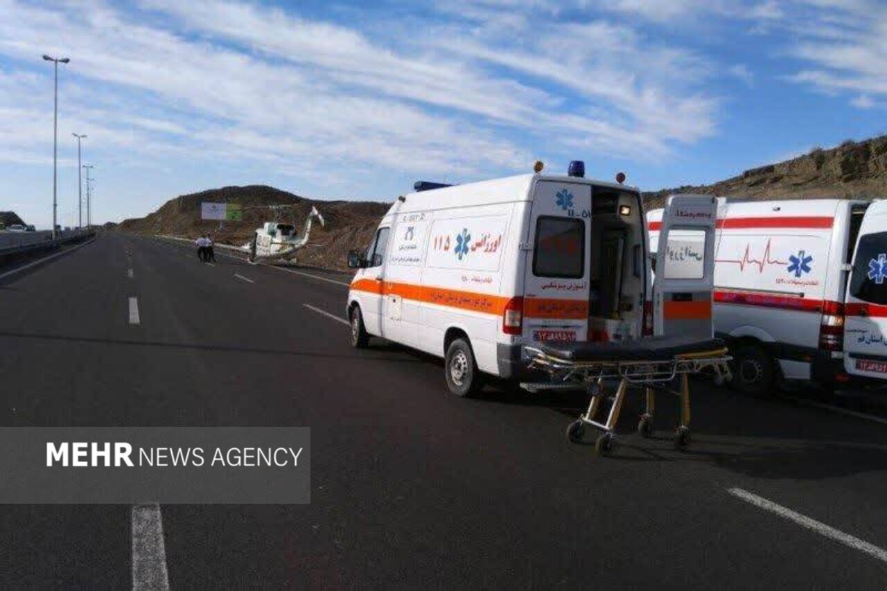 تصادف مرگبار در اتوبان تهران–قم ۳ کشته و ۳ مصدوم برجای گذاشت