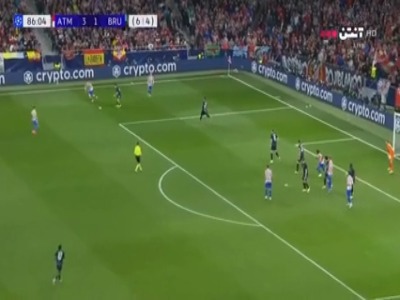 هتریک سورلوث؛ گل چهارم اتلتیکومادرید به کلوب بروژ