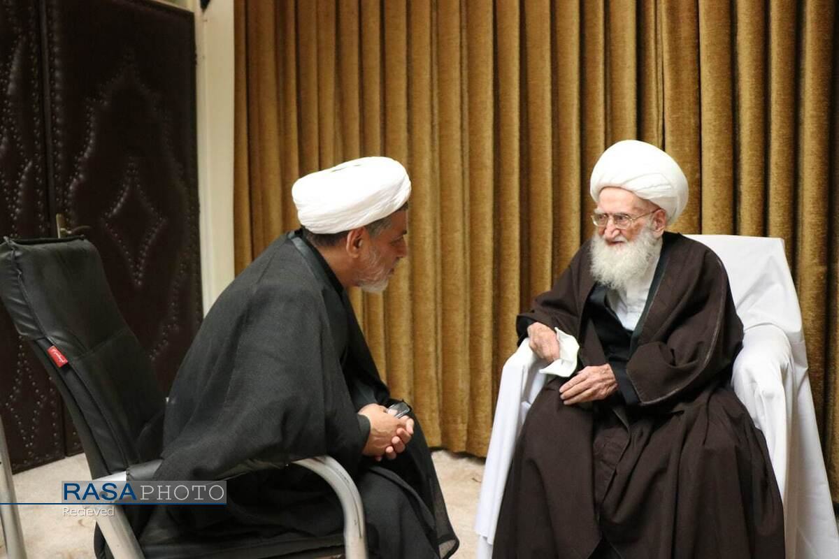 روضه شهادت حضرت جواد الائمه (ع) در بیت حضرت آیت الله نوری همدانی