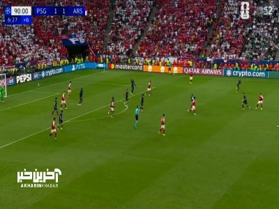 شوت بارکولا راهی به دروازه آرسنال نداشت