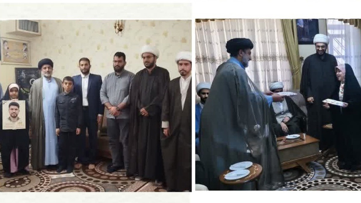 دیدار طلاب شیراز با خانواده شهید جنگ تحمیلی سوم