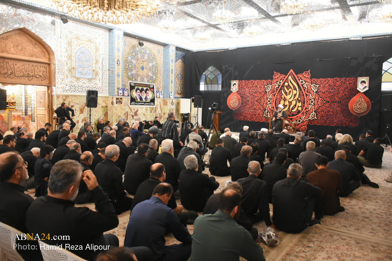 مراسم عزاداری صبح روز هشتم ماه محرم با سخنرانی آیت‌الله رمضانی در رشت