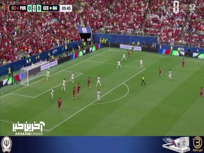 گل اول پرتغال به ازبکستان توسط رونالدو