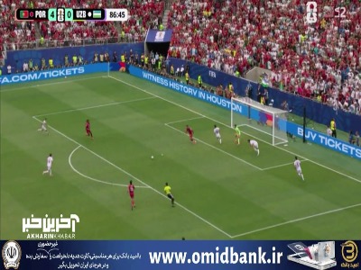 گل پنجم پرتغال به ازبکستان توسط لیائو