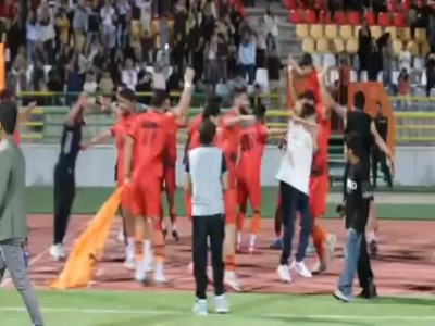 جشن صعود مس شهربابک به لیگ برتر فوتبال ایران