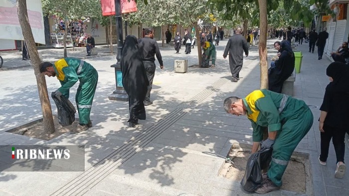 قم با خدمت‌رسانی ۳۵۰۰ نیروی شهرداری در تاسوعا و عاشورا پاکیزه ماند