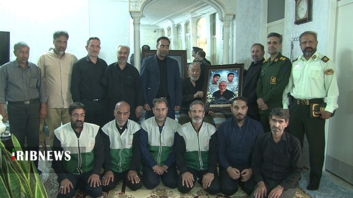 تجلیل مدیران و کارکنان دادگستری قم از خانواده شهید «رضا خوش‌نژاد»