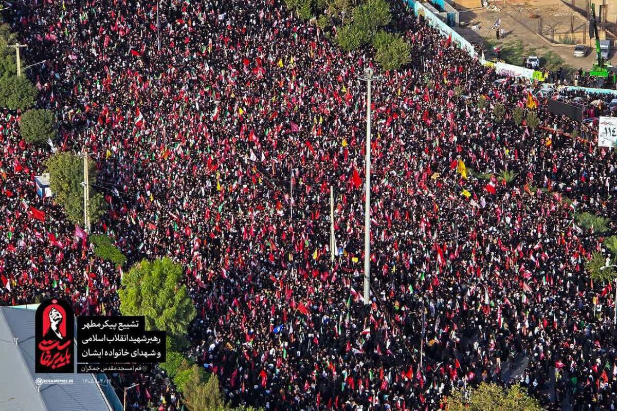 طوفان سرخ غیرت؛ بدرقه و تشییع باشکوه امام شهید در قم + فیلم