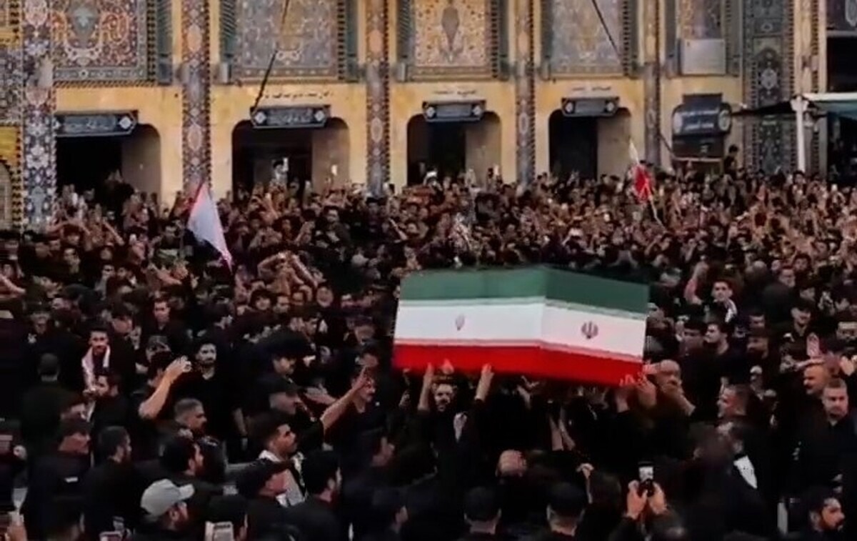 اشک‌های عزاداران عراقی حاضر در بین‌الحرمین