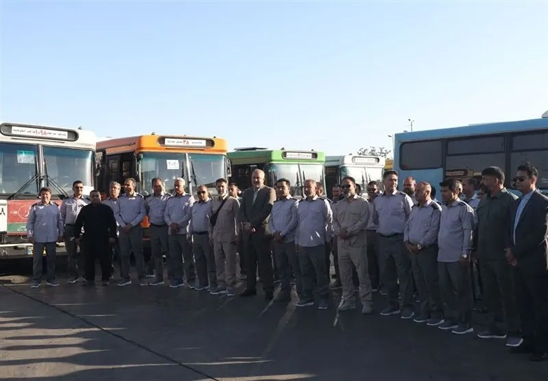 اعزام کاروان خادمین حمل‌ونقل زائرین اربعین حسینی