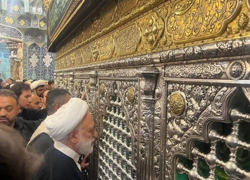 رئیس قوه قضاییه حرم مطهر حضرت معصومه(س) را زیارت کرد