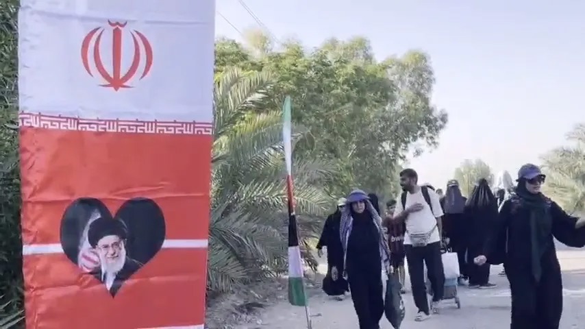 زائران اربعین؛ خونخواه امام شهید انقلاب + فیلم