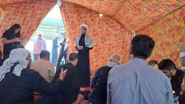 فعالیت تبلیغی مبلغان چهارمحال و بختیاری در مواکب پیاده‌روی اربعین