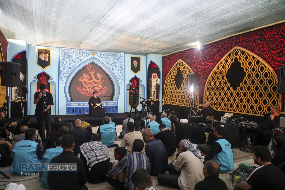 استغاثه به امام زمان (عج) در موکب آستان مسجد جمکران