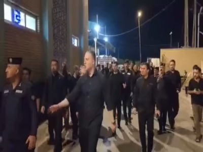 تصاویری از عراقچی در راهپیمایی اربعین