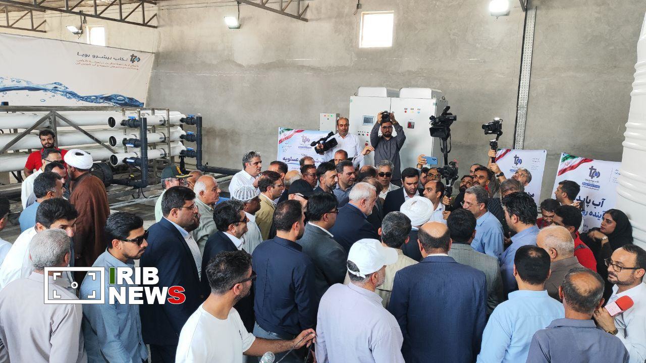 افتتاح مرحله نخست آب‌شیرین‌کن عسلویه با حضور وزیر نیرو