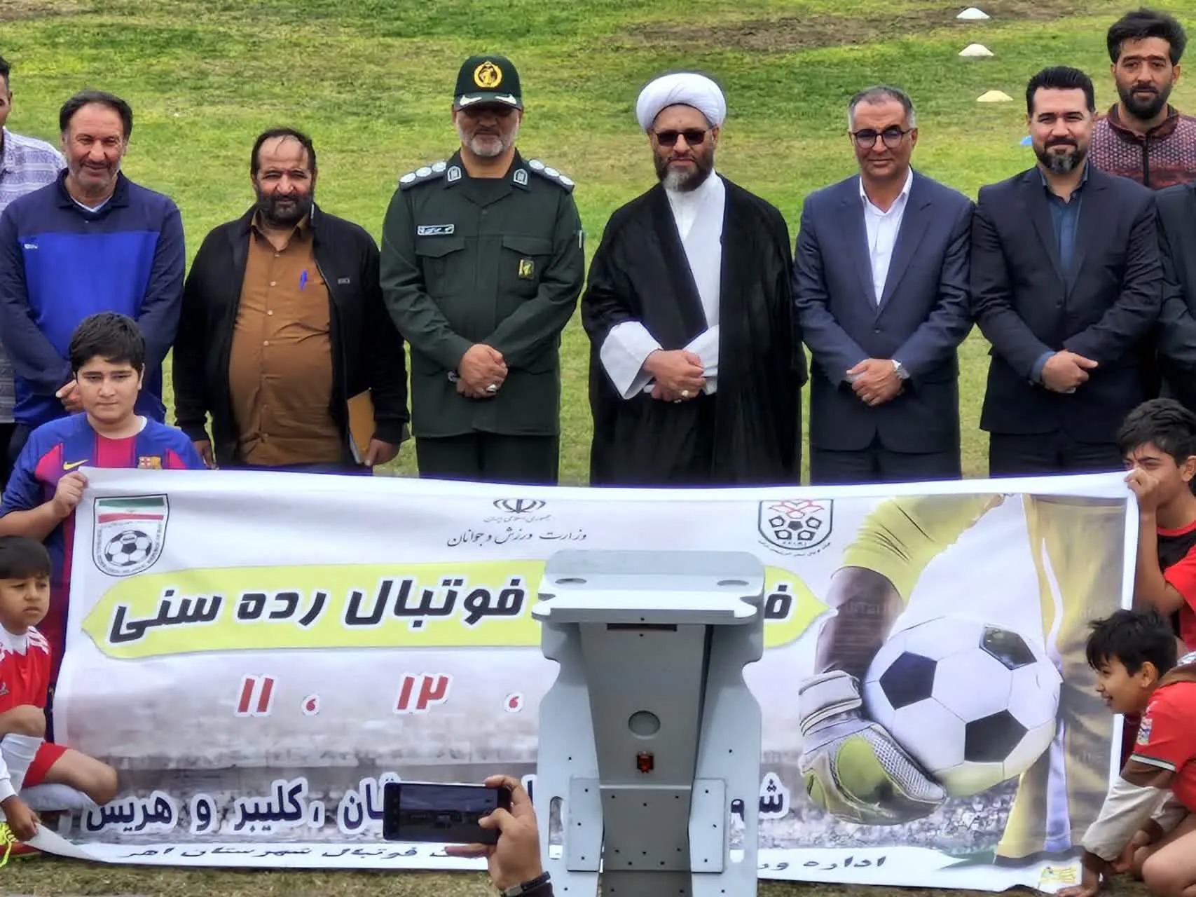 حضور امام جمعه اهر در نخستین جشنواره منطقه‌ای مدارس فوتبال ارسباران