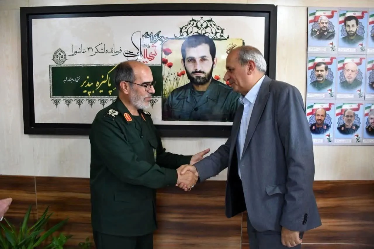 تقدیر فرمانده سپاه عاشورا از رئیس سازمان جهاد کشاورزی آذربایجان شرقی