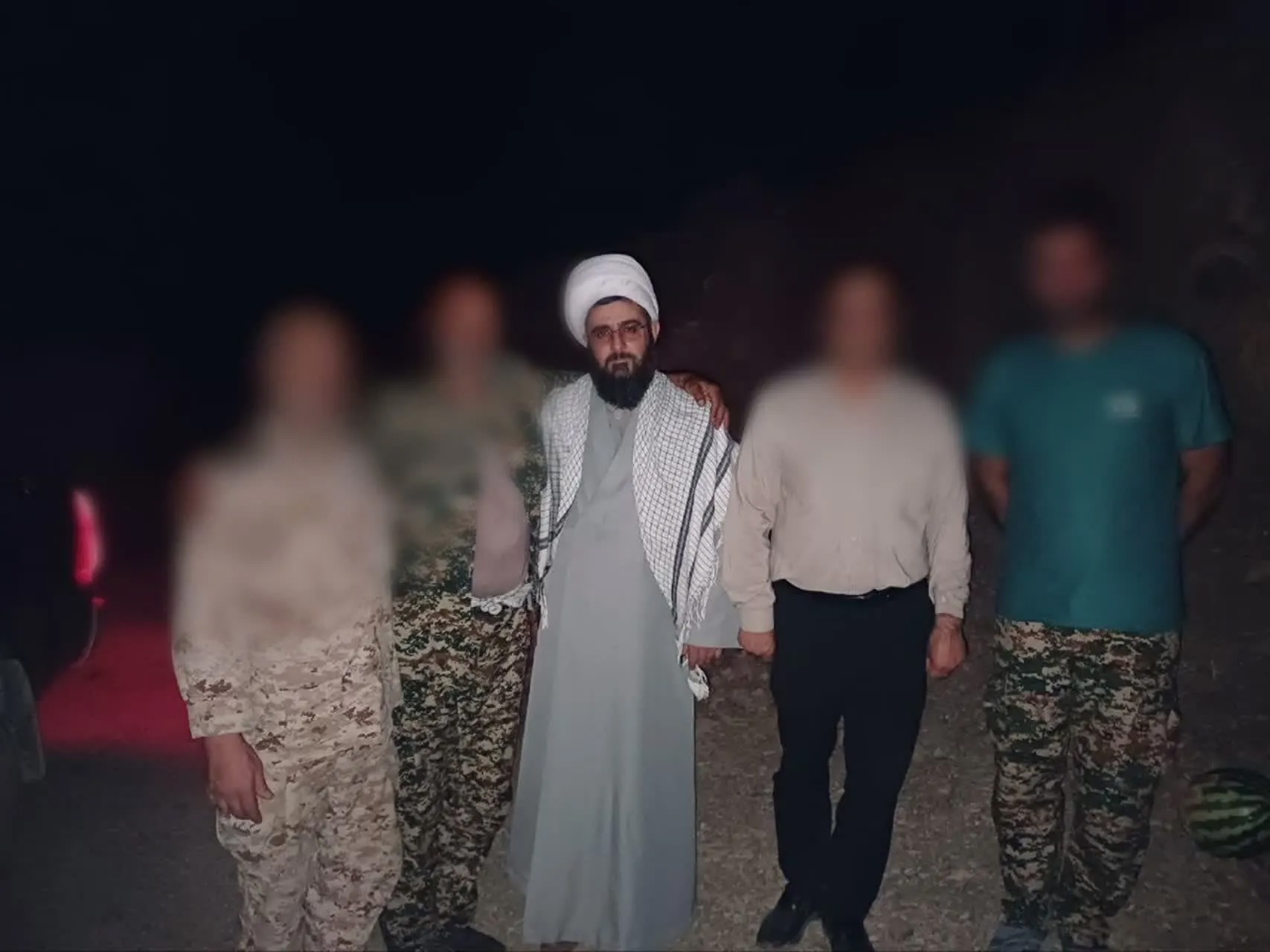 بازدید امام‌جمعه فامنین از مواضع رزمندگان اسلام در سد دربندی‌خان