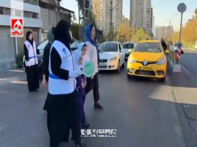 حضور بانوان پلیس راهور در مقابل مدارس دخترانه تهران