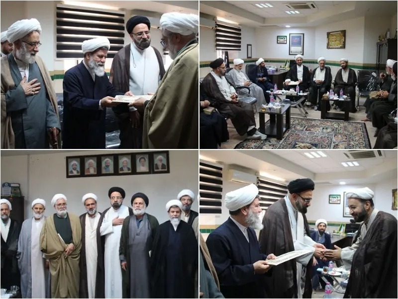 تصاویر| تجلیل از اساتید رزمنده و ایثارگر مدارس علمیه شیراز به مناسبت هفته دفاع مقدس