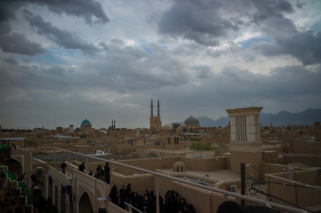 تصویر آخر الزمانی از آسمان مرکز ایران