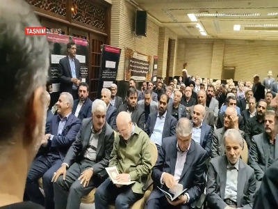 حضور قالیباف در مراسم ترحیم والده معاون رئیس‌جمهور